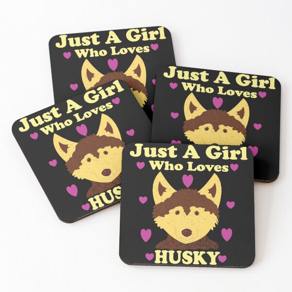 Item preview, Just A Girl Who Loves Husky designed and sold by ELBERSAID.