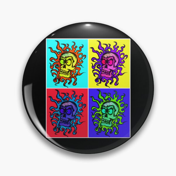 Item preview, Flaming Skull Multi Coloured Unique Design Digital Art designed and sold by Gogmagosh.