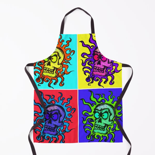 Item preview, Flaming Skull Multi Coloured Unique Design Digital Art designed and sold by Gogmagosh.