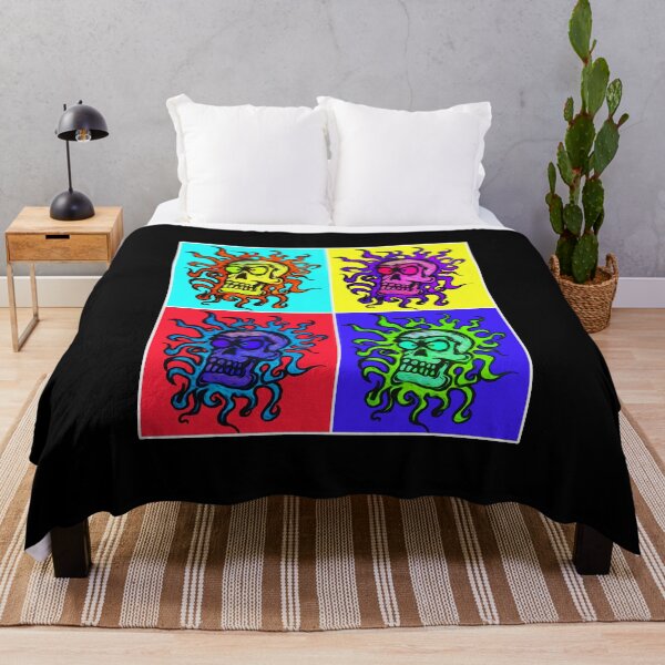 Item preview, Flaming Skull Multi Coloured Unique Design Digital Art designed and sold by Gogmagosh.