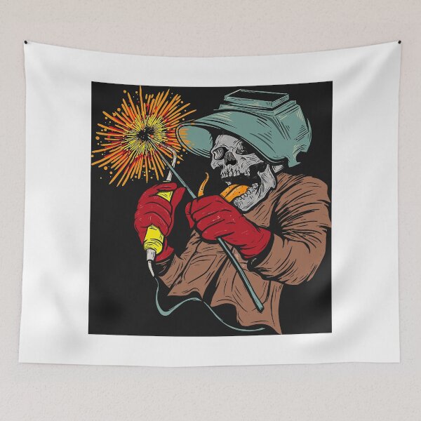 Item preview, welder skull art designed and sold by taganhoppe.