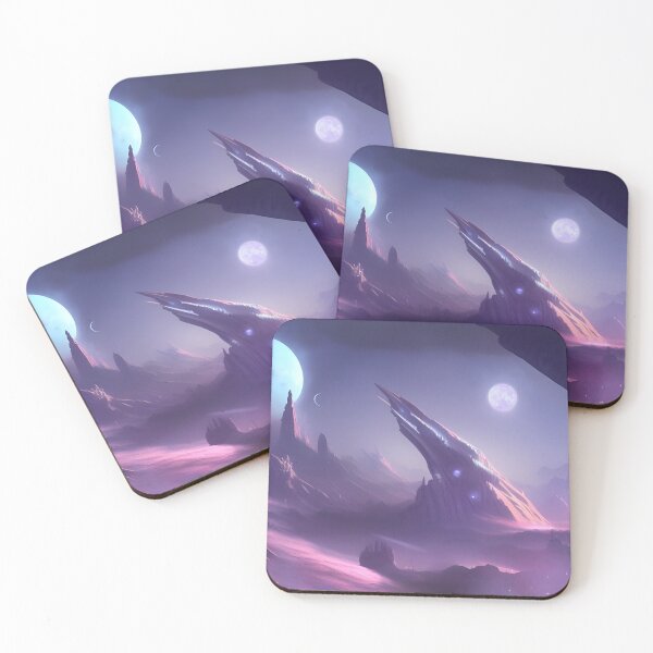 Item preview, Discovering New Worlds - purple sci-fi planet  designed and sold by AR-Daydreams.