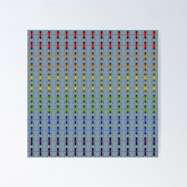Item preview, My ants proud to be different. Anthill with LGBT pride flag colors. designed and sold by Kminos.