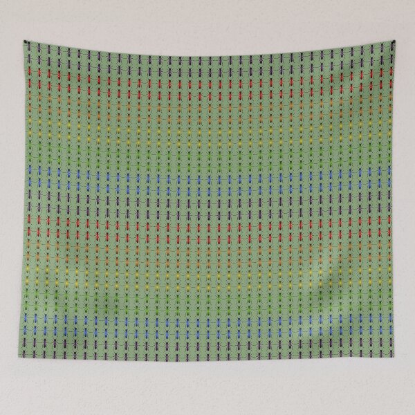 Aperçu de l'œuvre Mes fourmis fières d'être différentes. Fourmilière aux couleurs du drapeau de la fierté LGBT. créée et vendue par Kminos.