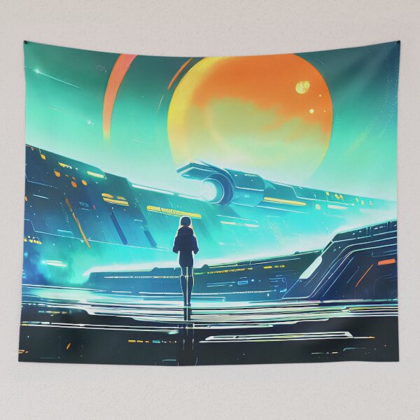 Item preview, Sci-fi Retro 1950's style planet No.2 designed and sold by angelisart.