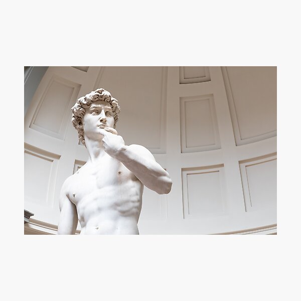 Item preview, David sculpture by Michelangelo Buonarroti - 1501. The masterpiece of the Renaissance art. designed and sold by Paolo Modena Photography    -   Fine Italian Art.