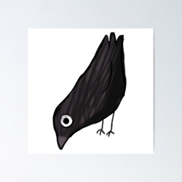 Item preview, Cute crow illustration  designed and sold by Mayarart.
