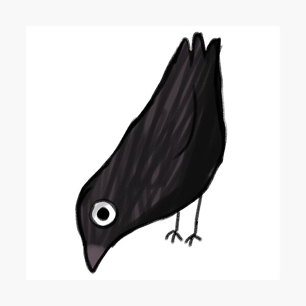 Item preview, Cute crow illustration  designed and sold by Mayarart.