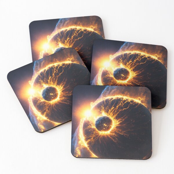 Item preview, multiple steroids colliding a planet designed and sold by Art For fun.