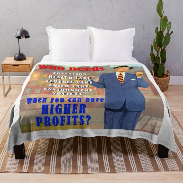 Item preview, Who needs vital services when you can have HIGHER PROFITS? designed and sold by Signs for Dark Times.
