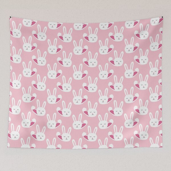 Item preview, Fluffy Bunny Slippers On Pink designed and sold by SamAnnDesigns.