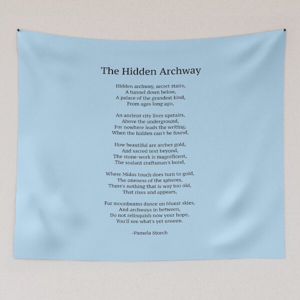Item preview, The Hidden Archway Poem designed and sold by Pamela Storch.