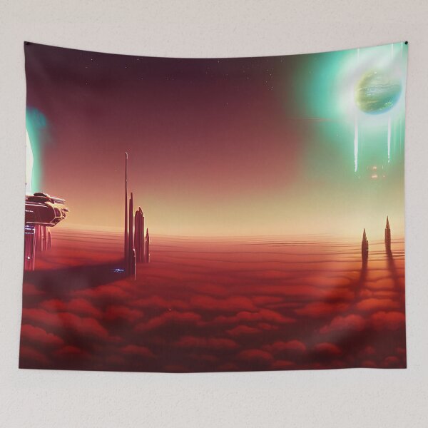 Item preview, Sci-fi Retro space station No.3 designed and sold by angelisart.