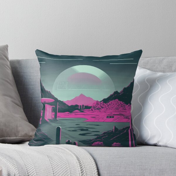 Item preview, Purple Space Landscape Retro Synthwave designed and sold by simplesticker1.