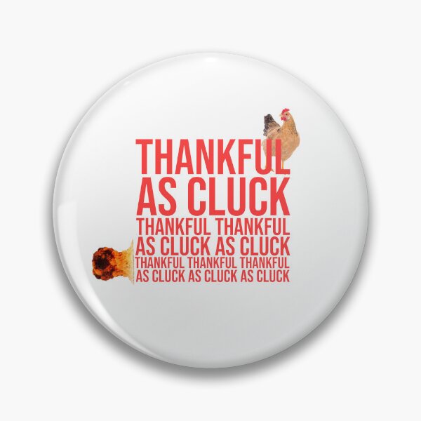 Item preview, cock-a-doodle-doo Thankful As Cluck text designed and sold by Nuttha49POD.