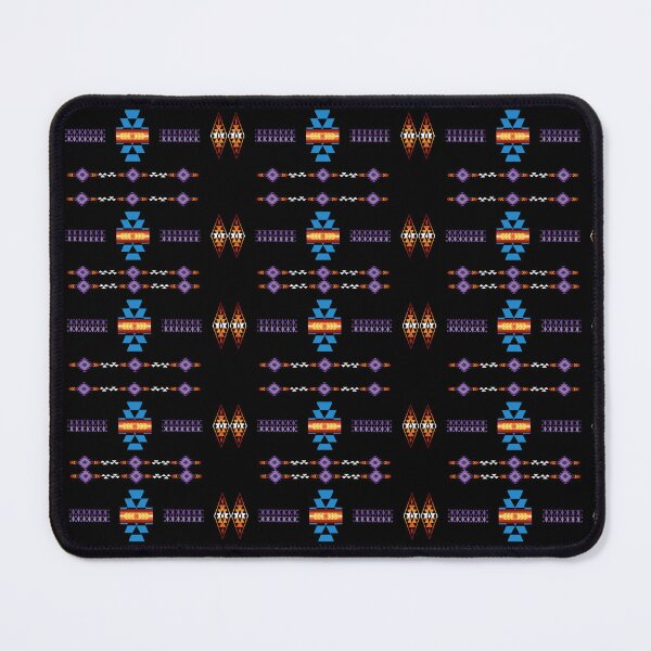Item preview, Southwestern Aztec Tribal Symbols In Purple, Blue, Terracotta Colors designed and sold by handsoftime2020.