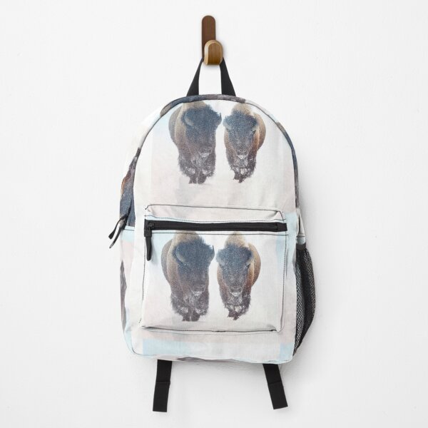Item preview, American Bisons Travel Through a Winter Snowstorm designed and sold by Lena Owens at OLena Art..