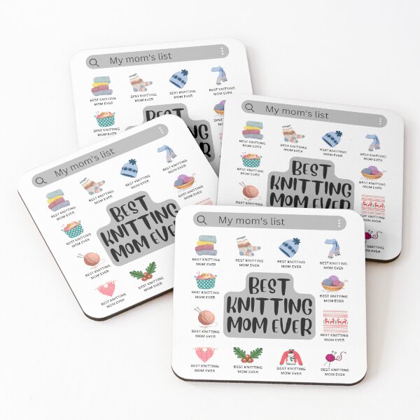 Item preview, Best knitting mom ever-my mom's list designed and sold by Designsplendor.