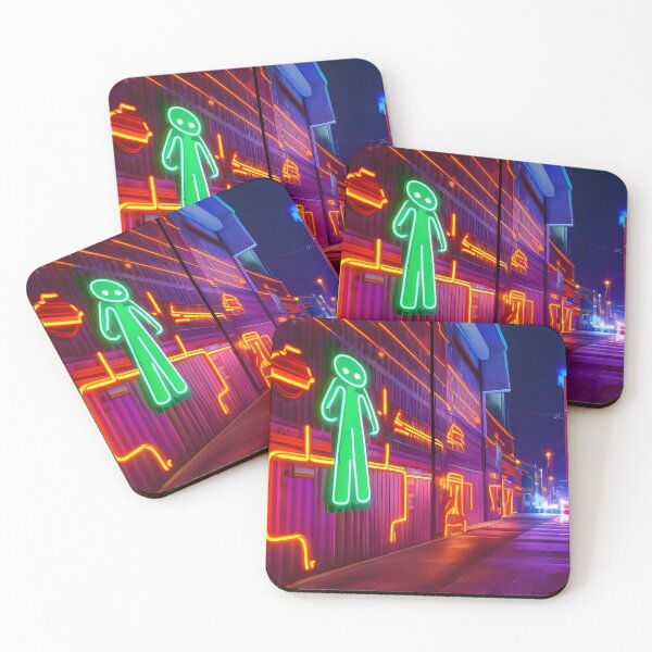 Item preview, Outside a Neon Nightclub in a Neon Street | Cyberpunk designed and sold by ForeHeadDesigns.