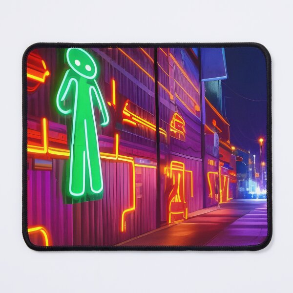Item preview, Outside a Neon Nightclub in a Neon Street | Cyberpunk designed and sold by ForeHeadDesigns.