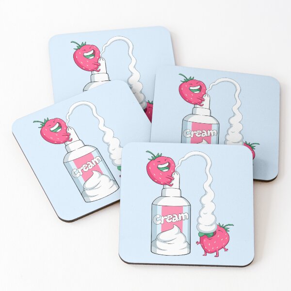 Item preview, Strawberries with cream designed and sold by ComicadaArt.