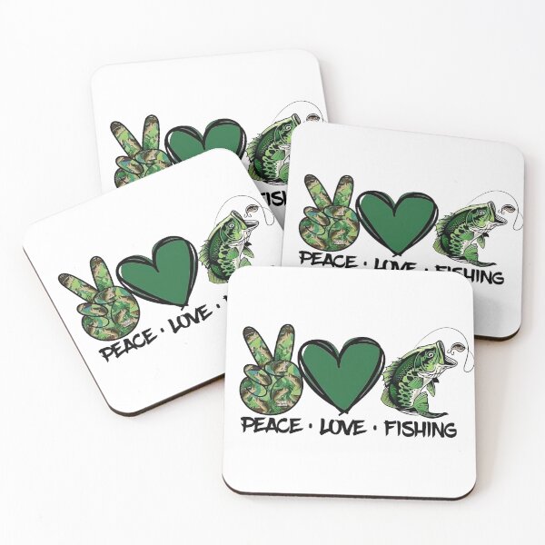 Item preview, Peace Love Fishing  designed and sold by FortuneCookieTs.