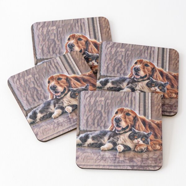 Item preview, Cat and dog designed and sold by MilicaaD.