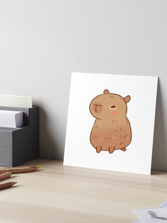 Doodle Kawaii Capybara Sammlung in Freier Handschrift. Perfekt Für
