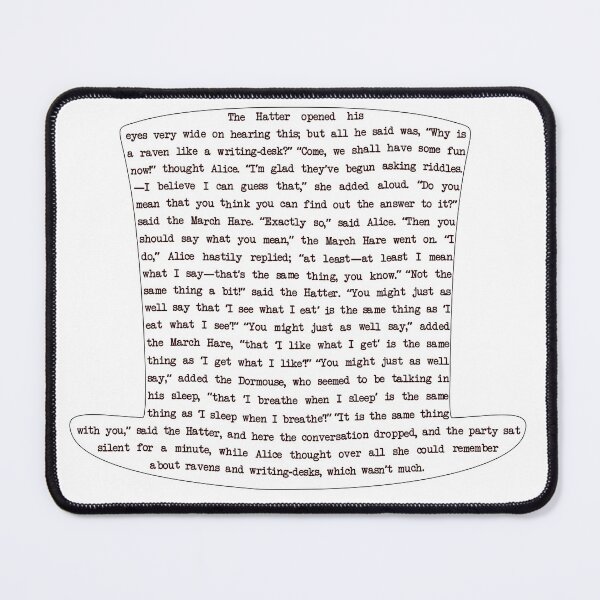Item preview, AlicesAdventures in Wonderland Excerpt From A Mad Tea-Party Chapter designed and sold by ThatIsSomething.