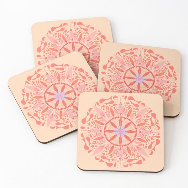 Item preview, Beach Mandala Fishes Coral designed and sold by Anakathrin.