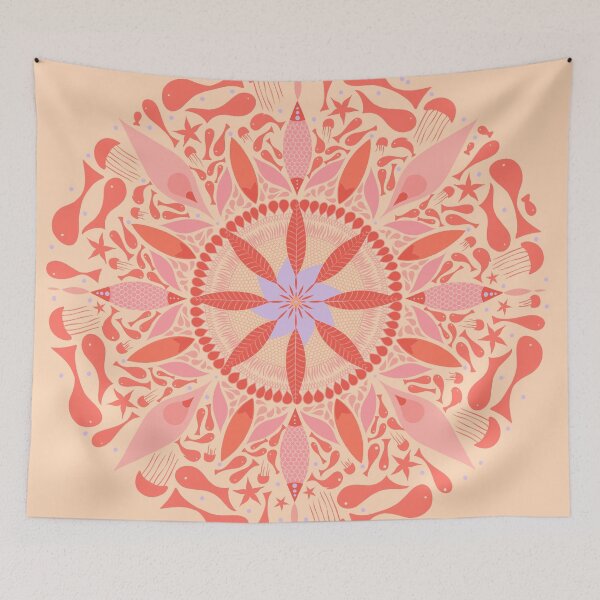 Item preview, Beach Mandala Fishes Coral designed and sold by Anakathrin.