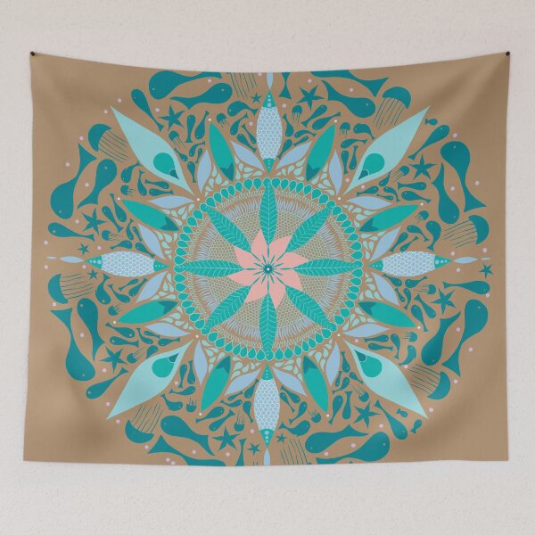 Item preview, Beach Mandala Fishes designed and sold by Anakathrin.