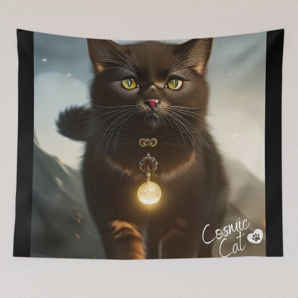 Item preview, Cosmic Black Cat designed and sold by Savage-ts.