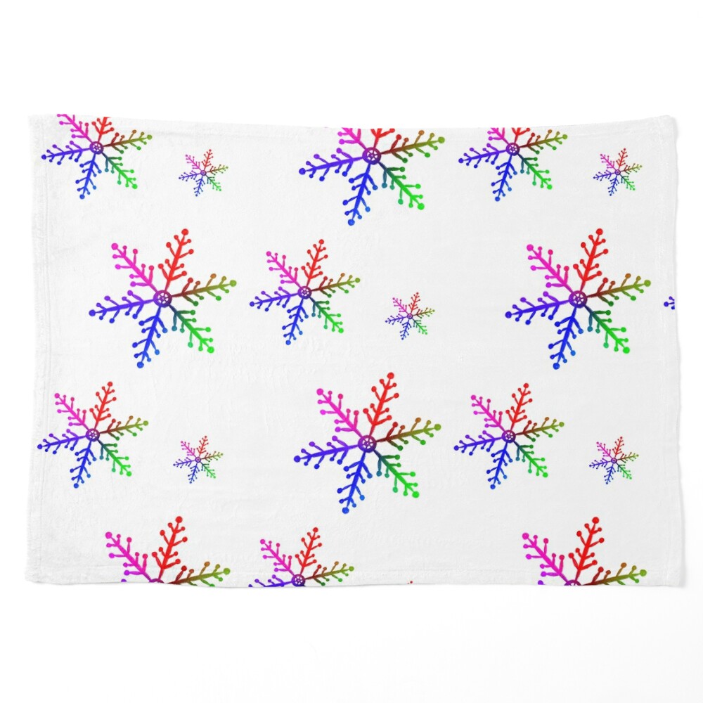 Rainbow Snowflake 3 Pack Sticker for Sale by mikaylart