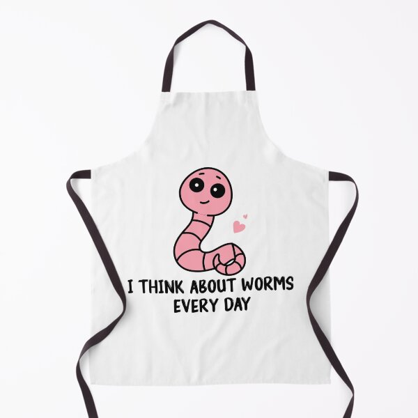 Item preview, I Think About Worms Every Day Funny Quote designed and sold by Mer Yem.