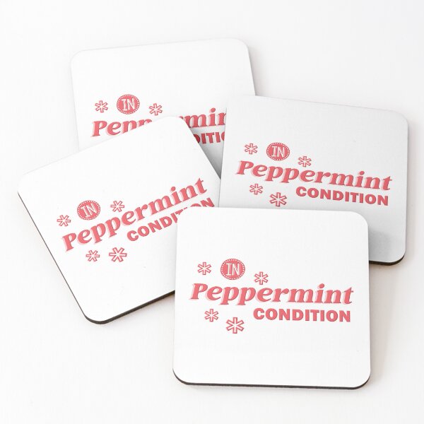 Item preview, In Peppermint Condition | In Mint Condition | Red Fun Phrase Typography designed and sold by Cawaiico.
