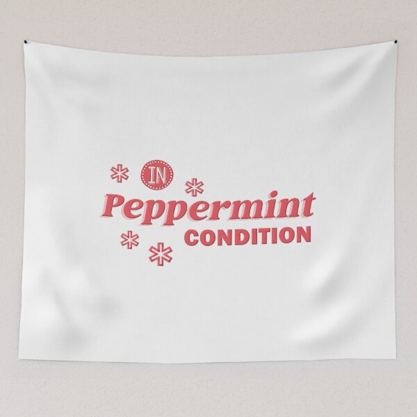 Item preview, In Peppermint Condition | In Mint Condition | Red Fun Phrase Typography designed and sold by Cawaiico.