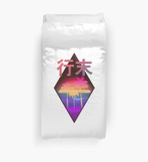 Vaporwave Palmtree Shirt Duvet Cover