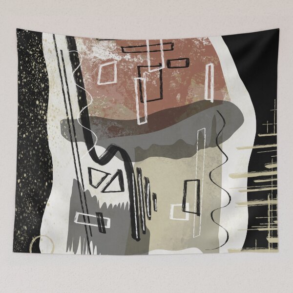 Item preview, Busy Black and White - Mid Century Abstract designed and sold by Printpix.