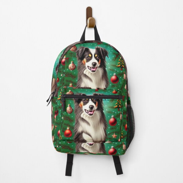 Item preview, Miniature American Shepherd Dog Christmas Celebration 4 designed and sold by AnadAA.
