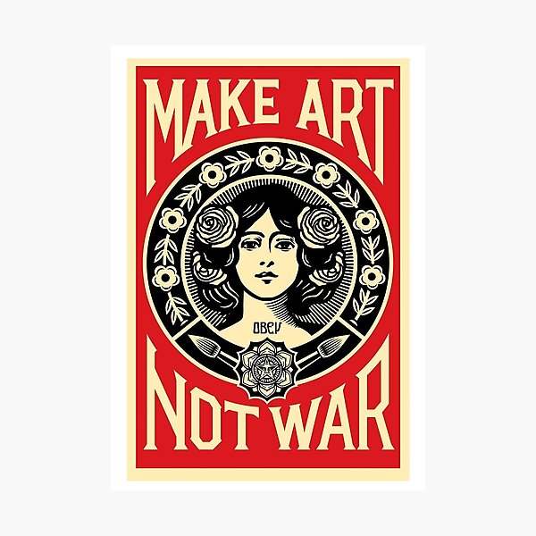 Item preview, Make Art Not War designed and sold by Attenea.