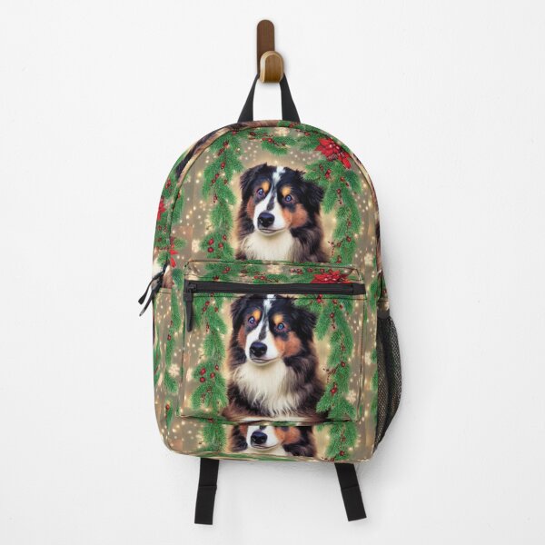 Item preview, Miniature American Shepherd Dog Christmas Celebration 3 designed and sold by AnadAA.