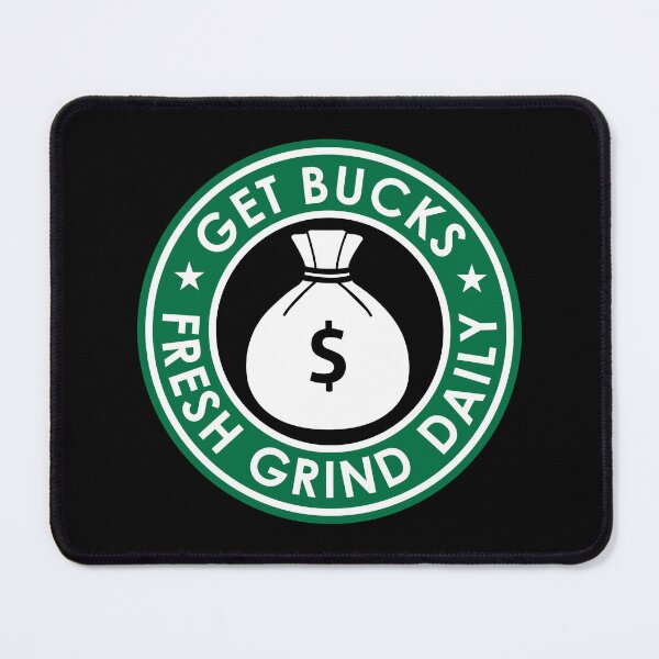 Item preview, Funny Hustler Parody Get Bucks | Coffee Lover, Inspirational designed and sold by RLYGR8.