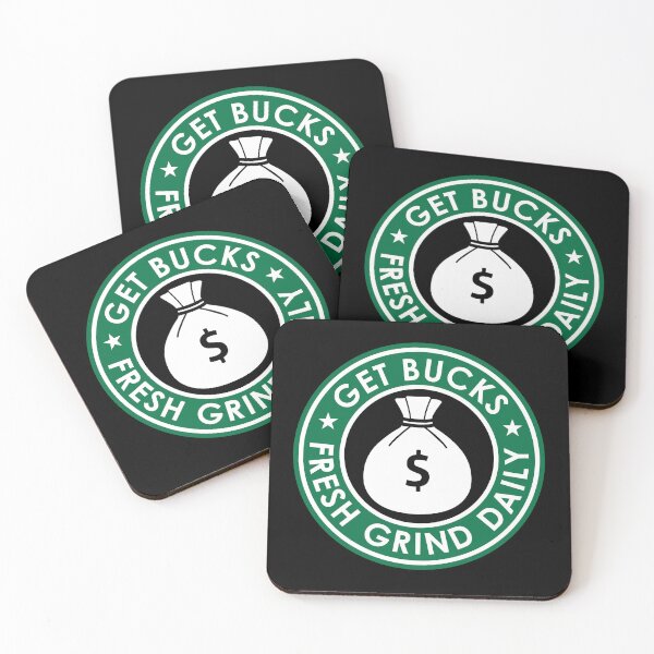 Item preview, Funny Hustler Parody Get Bucks | Coffee Lover, Inspirational designed and sold by RLYGR8.