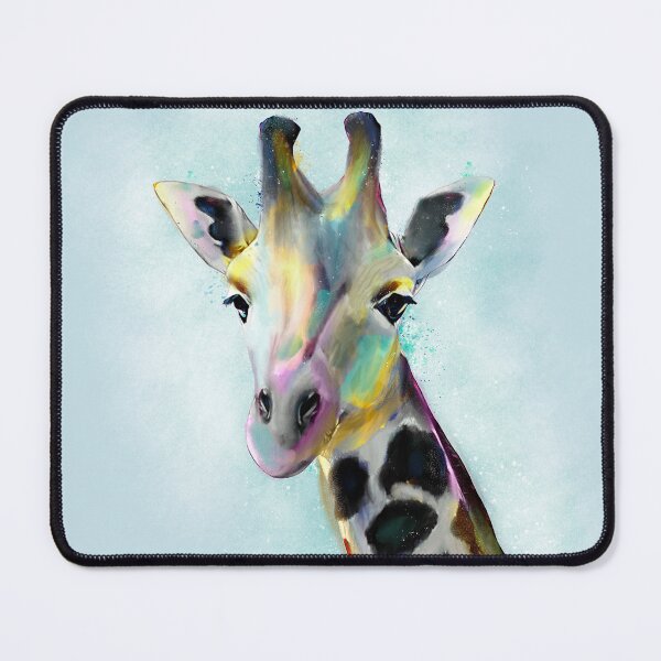 Item preview, Sweet Colorful Giraffe Portrait Painting designed and sold by InovArtS.