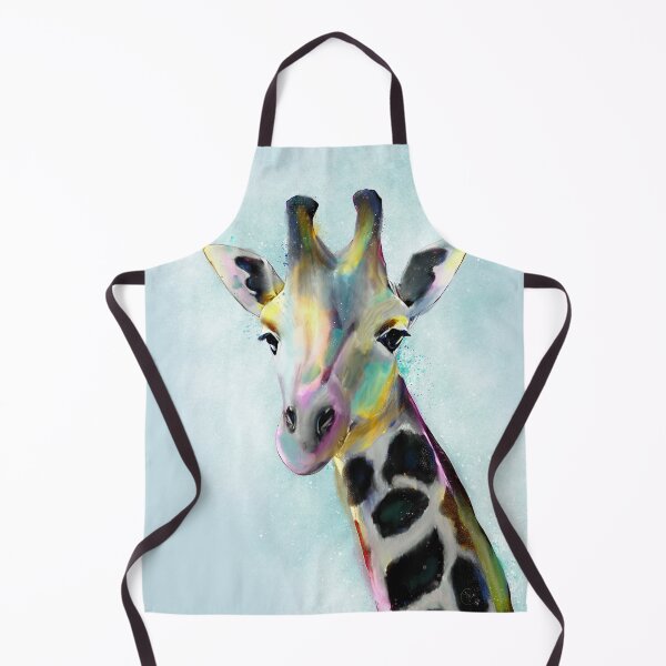 Item preview, Sweet Colorful Giraffe Portrait Painting designed and sold by InovArtS.