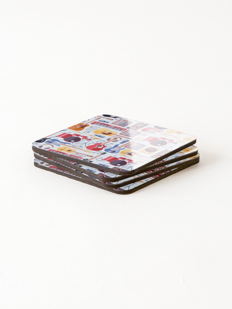 Thumbnail 4 of 5, Coasters (Set of 4), Musical Instruments designed and sold by Casa-Negra.