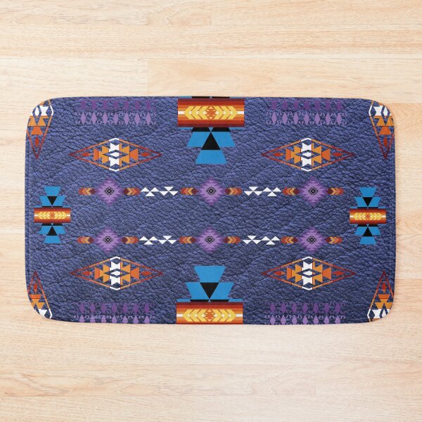 Item preview, Southwestern Tribal Symbols With Purple Faux Leather Background designed and sold by handsoftime2020.