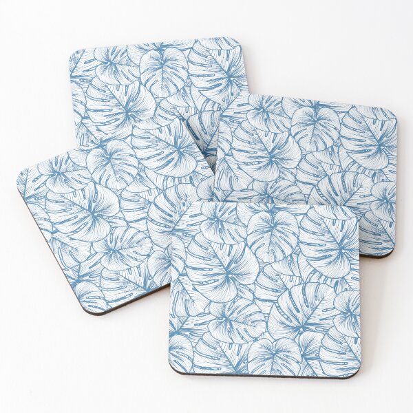 Item preview, Best Knitting Mom Ever. Blue Large Tropical  tree leaves pattern. designed and sold by EmmaBazz.