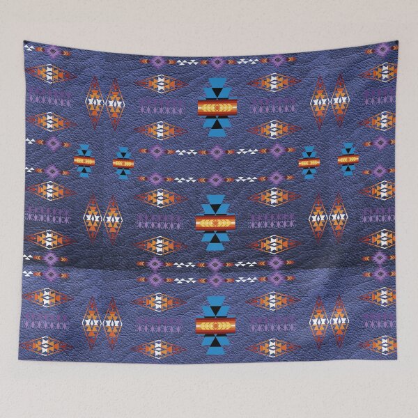 Item preview, Southwestern Tribal Symbols With Purple Faux Leather Background designed and sold by handsoftime2020.